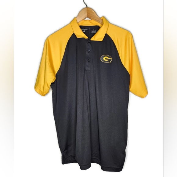 Antigua Grambling State Black and Gold Polo Shirt Size L - Picture 2 of 8
